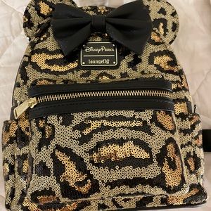Disney Leopard sequin Loungefly